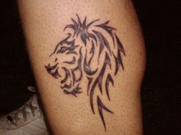 My Tribal Lion tattoo