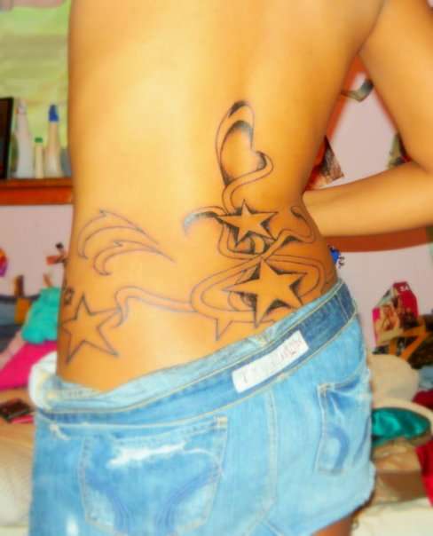 Stars on my back (2) tattoo