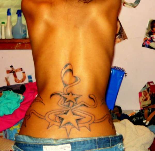 Stars on my back tattoo