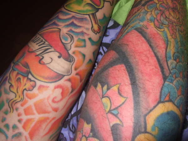 my legs tattoo
