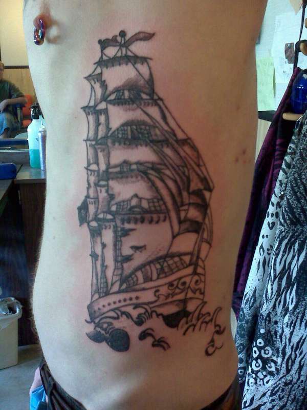 pirate ship! tattoo