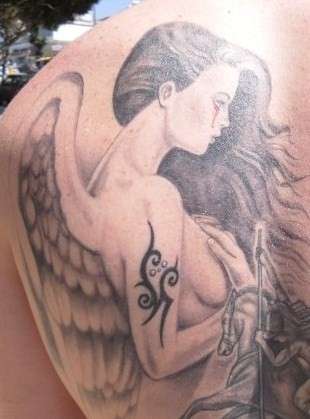 Angel Top Back tattoo