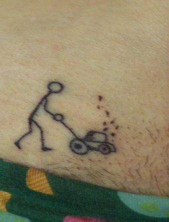 Lawnmower Man tattoo