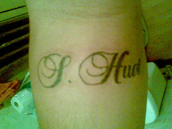 S. Huot tattoo