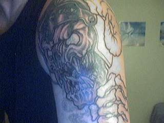 aries skull tattoo