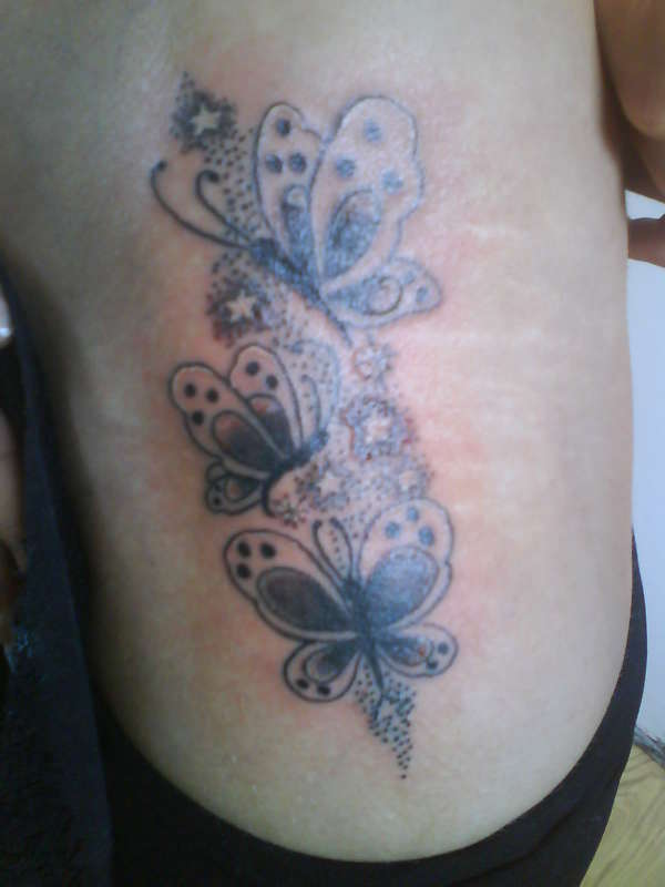 Butterflies and stars xx tattoo