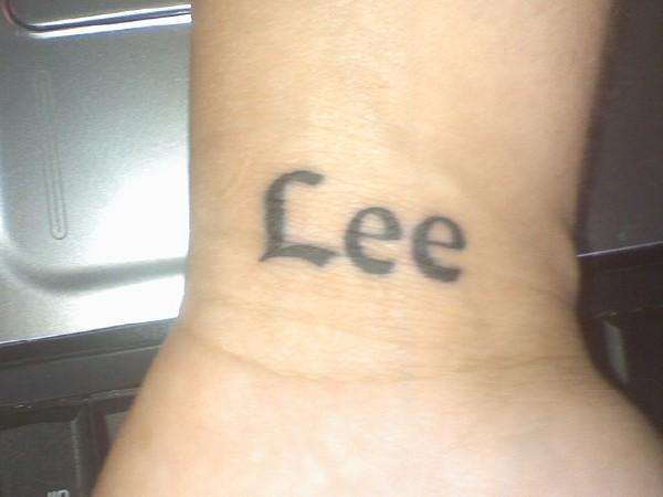 Lee tattoo