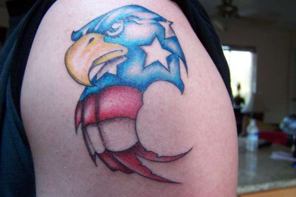 Left Arm Eagle tattoo