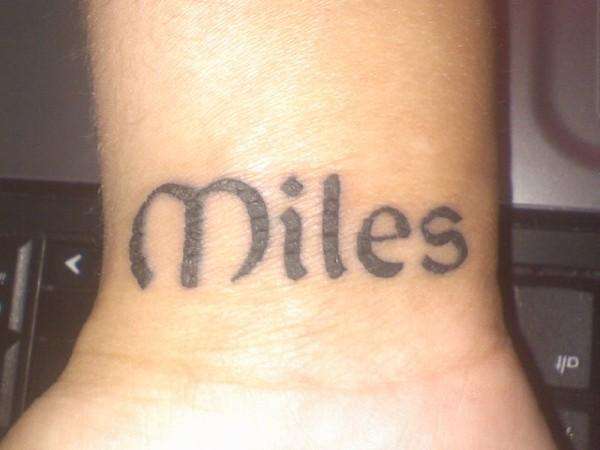 Miles tattoo