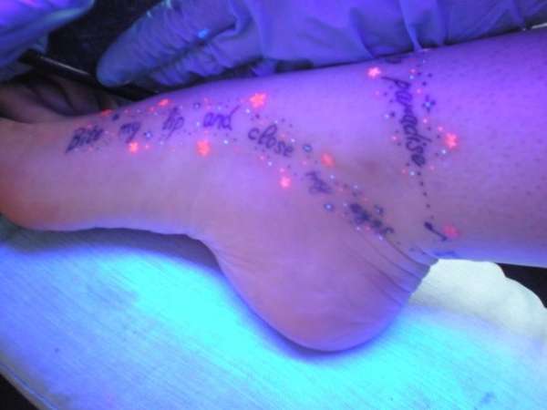 UV Foot tattoo