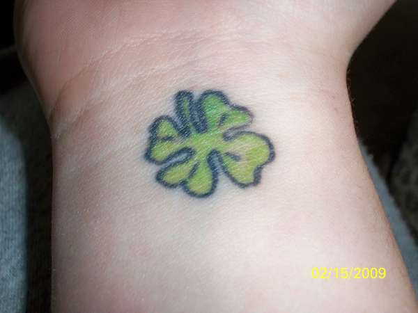 fourleaf clover tattoo
