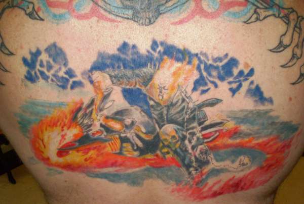 Ghost Rider 3rd sitting tattoo