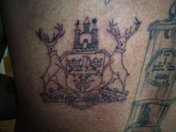 Nottingham coat of arms tattoo