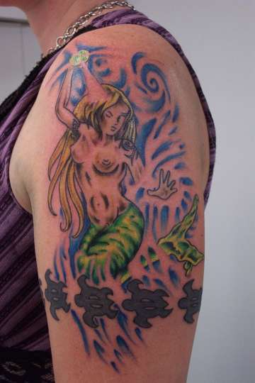 MUX 4 Mermaid tattoo