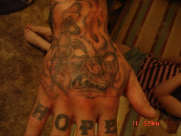 Hand of hope tattoo