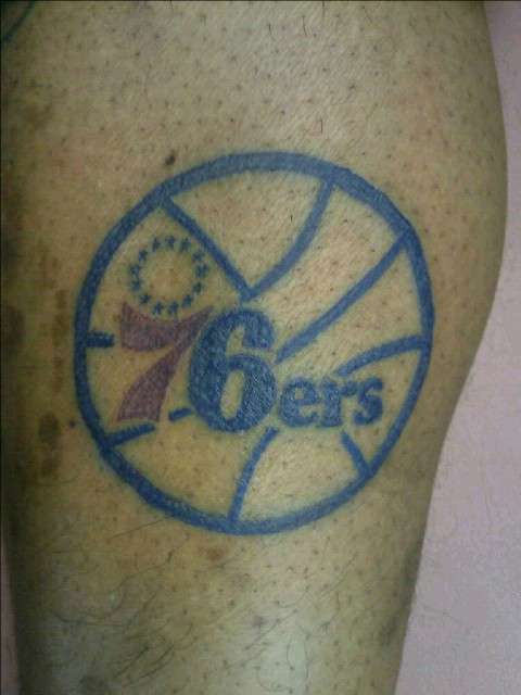 76ers logo tattoo