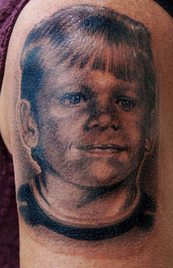 Clients son who passed away tattoo