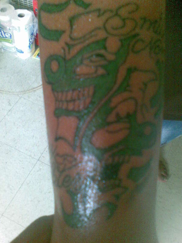 Smile Then Cry tattoo