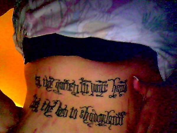 rib tattoo tattoo