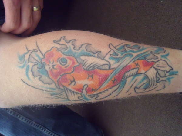 funky koi tattoo