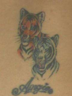 tigers for my babies tattoo