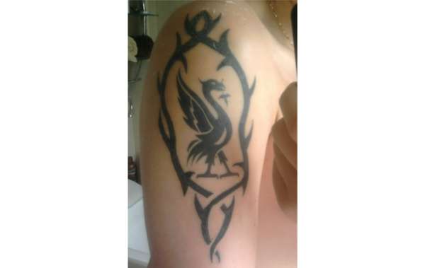 Liverbird with Tribal tattoo