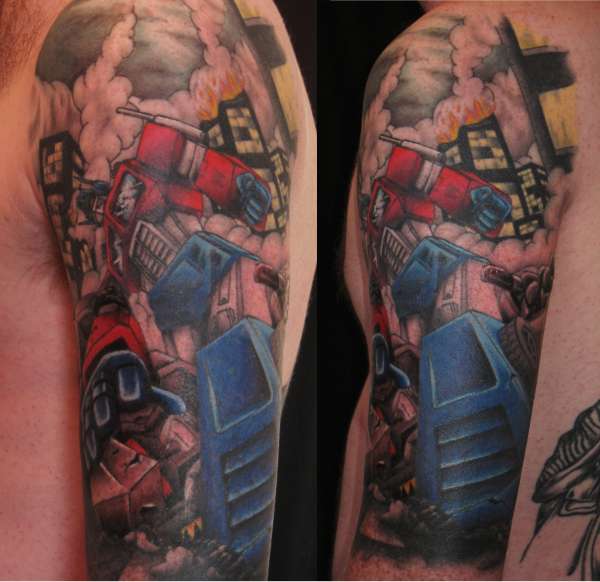 Transformers Half Sleeve tattoo