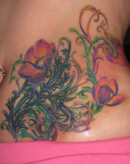 a cover up over a cover up tattoo