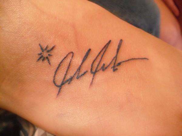 Signature tattoo
