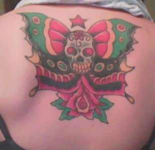 Traditional Style Back piece tattoo