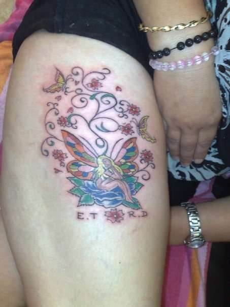 wife tatto for her grannys who died tattoo