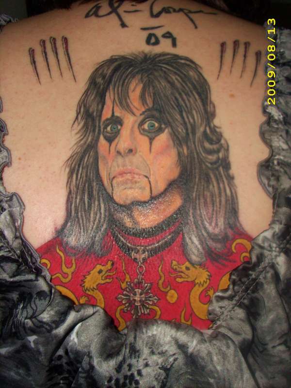 Alice Cooper "Dragontown" tattoo