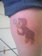 curious george tattoo
