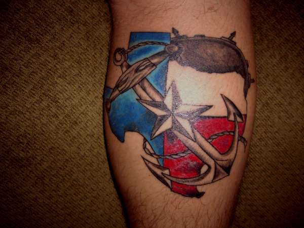Texas Navy tattoo