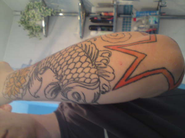 The start of my jap sleeve tattoo