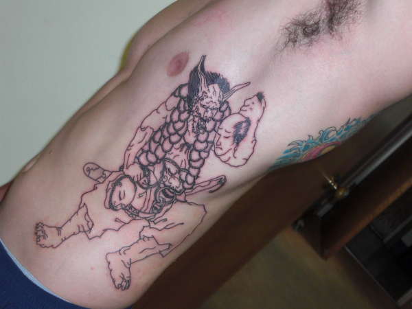 Japanese demon tattoo