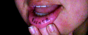 SUCKER tattoo