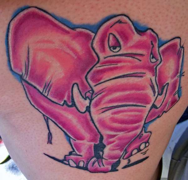 Pink Elephant tattoo