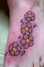 cherry blossoms tattoo