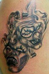 clowns tattoo