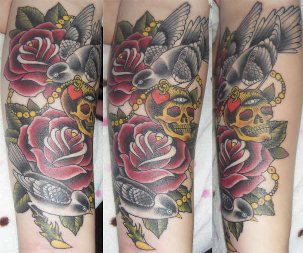 Roses and stuff by ValerieVargas tattoo