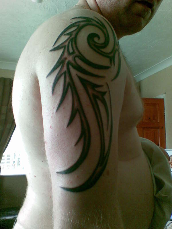 right arm tribal tattoo
