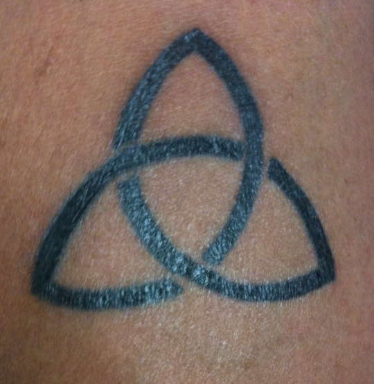 Trinity symbol tattoo