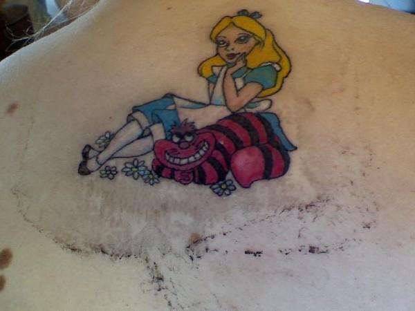alice in wonderland tattoo