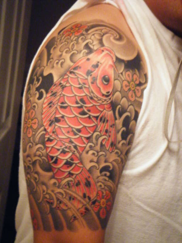 koi front tattoo