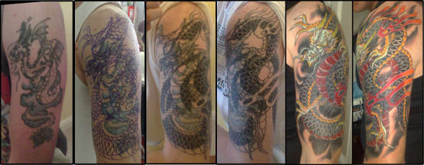 Dragon Cover-up tattoo