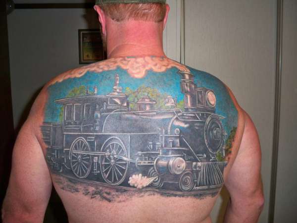 Steam Locomotive tattoo