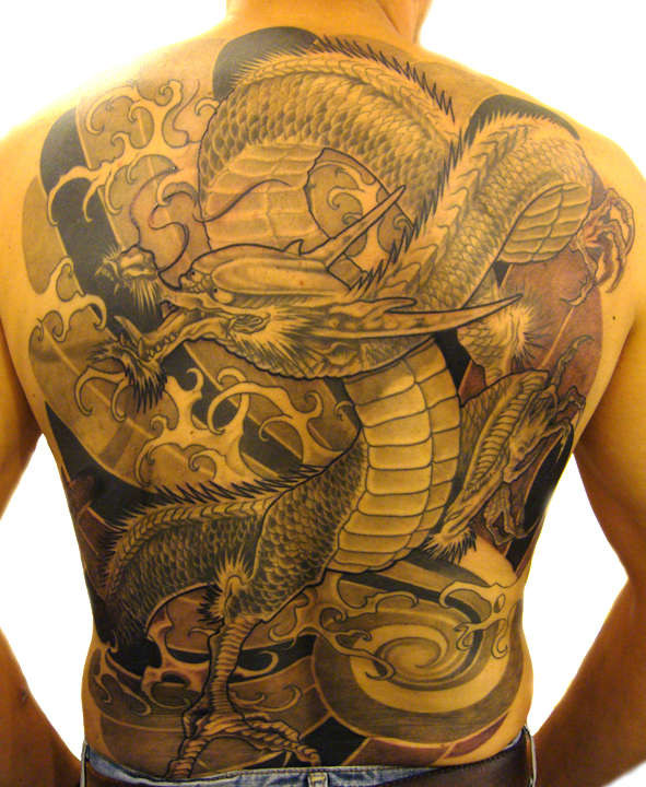 full back dragon tattoo