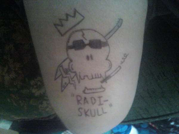 Radi-skull tattoo