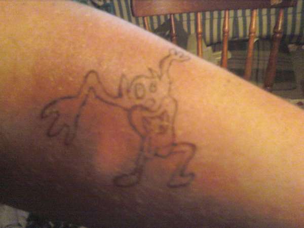 Taz on my arm tattoo